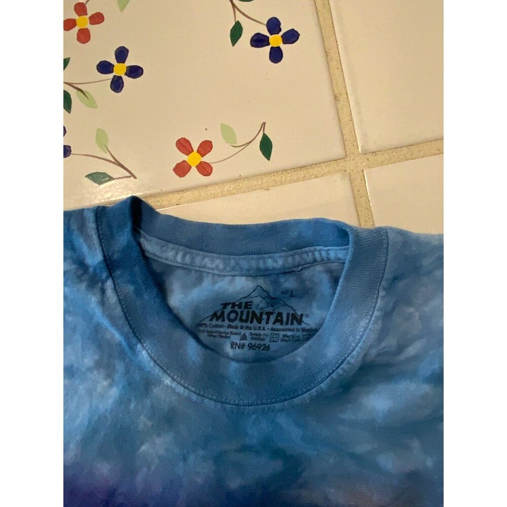 The Mountain Route 66 Motorcycle Diner Tie Dye Graphic T-Shirt Large